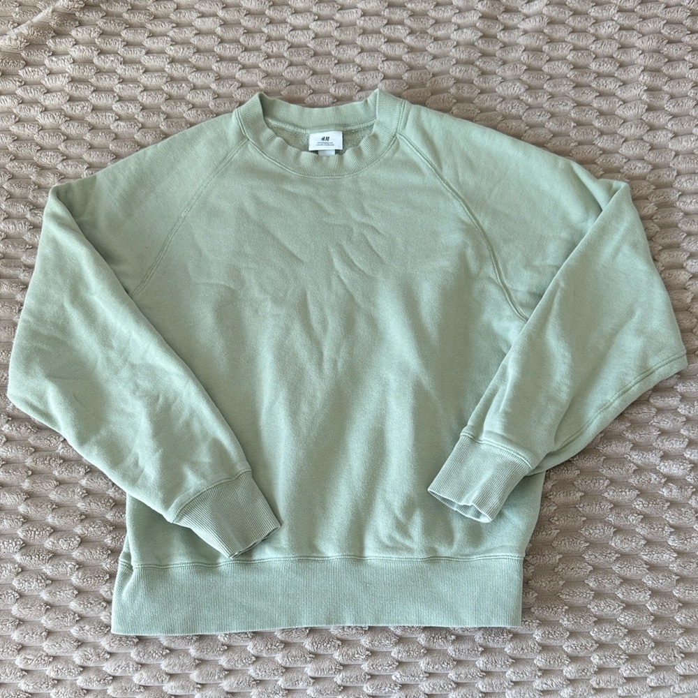 Unisex Green Crew H&M Sweater